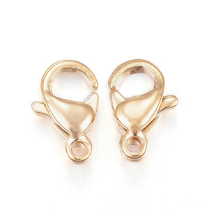 Zapięcie Karabińczyk Stal Chirurgiczna kolor złoty 18K 10x6mm