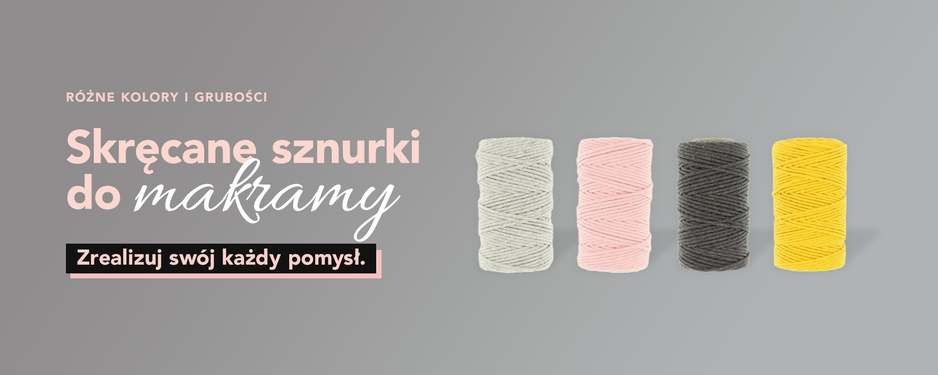 Sznurki do makramy