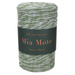 Mia Mote™ Classic Line Sznurek bawełniany skręcany do makramy 3mm green jasper + basalt grit