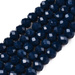 Koraliki Fasetowane Kryształki Szklane Rondelle Granatowy klasyczny 3.8x3mm