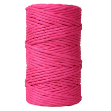 Mia Mote™ Classic Line Sznurek bawełniany skręcany do makramy 5mm radiant orchid