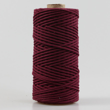 Mia Mote™ Petit Line Sznurek pleciony bawełniany 2mm Ruby