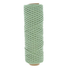 Mia Mote™ Classic Line Sznurek bawełniany skręcany do makramy 2mm green jasper