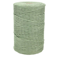 Mia Mote™ Classic Line Sznurek bawełniany skręcany do makramy 2mm green jasper