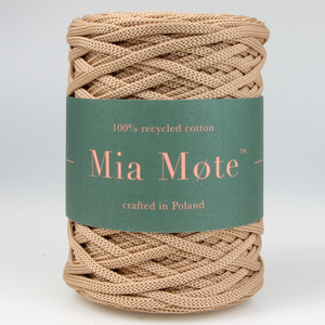 Mia Mote™ ByBag Line Sznurek Poliestrowy płaski bez rdzenia karmelowy 5mm