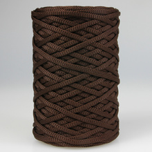 Mia Mote™ ByBag Line Sznurek Poliestrowy płaski bez rdzenia ciemny brązowy czekolada 5mm