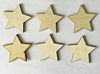 Drewniane scrapki gwiazdki gwiazdy ażurowe do dekoracji 20mm