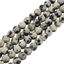 Jaspis dalmatyńczyk - kamień spokoju i równowagi - Kula Gładka Koraliki 4mm