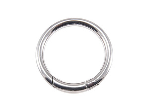 Karabińczyk okrągły Kółko metalowe otwierane szekla do torebki srebrny 25/4.5mm