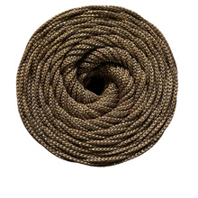 Mia Mote™ ByBag Line Lurex Sznurek Poliestrowy płaski bez rdzenia Beżowy ze złotą nitką 5mm