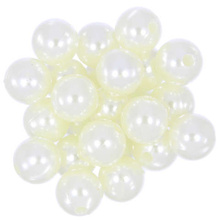 Koraliki perełki perły akrylowe perłowy kremowy 10mm