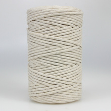 Sznurek bawełniany skręcany do makramy eco moonstone 5mm