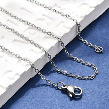 Łańcuszek ze Stali Chirurgicznej 304 z Zapięciem do zawieszek 44cm