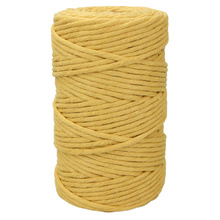 Mia Mote™ Classic Line Sznurek bawełniany skręcany do makramy 5mm orpiment on dolomite