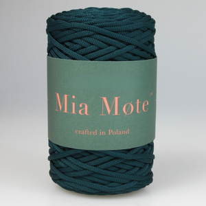 Mia Mote™ ByBag Line Sznurek Poliestrowy płaski bez rdzenia ciemny zielony malachit 3mm