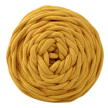 Mia Mote™ Huge Line Sznurek bawełniany pleciony do makramy 9mm Orpiment on dolomite