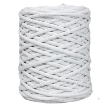 Mia Mote™ / Lush Line / Sznurek Bawełniany pleciony / Do Makramy / +5mm / Grey White