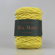 Mia Mote™ Thinny Line sznurek bawełniany 3mm yellow calcite