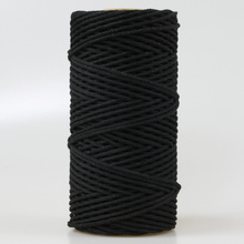 Mia Mote™ Petit Line Sznurek pleciony bawełniany 2mm Shungite