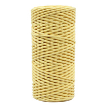 Mia Mote™ Petit Line Sznurek pleciony bawełniany 2mm Yellow Calcite