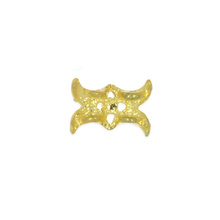 Przekładka Łącznik z Cyrkoniami Złoty zielony 11x15mm