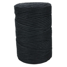 Mia Mote™ Classic Line Sznurek bawełniany skręcany do makramy 3mm shungite