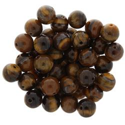 Kamień Jubilerski Tygrysie oko gładki kula 8mm