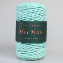 Mia Mote™ Classic Line Sznurek bawełniany skręcany do makramy 3mm Chryzopraz