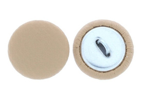 Guziki Tapicerskie Oblekane Obciągane Eko Skóra Ek3 beżowy 22mm R36 10szt
