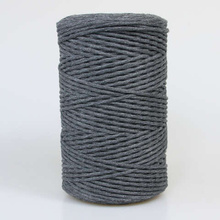 Mia Mote™ Classic Line Sznurek bawełniany skręcany do makramy 2mm smoky quartz