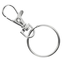 Kółko i Karabińczyk Baza do Breloka Brelok do Kluczy 60mm 10szt