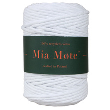 Mia Mote™ Lavish Line Sznurek bawełniany skręcany do makramy chalk 5mm
