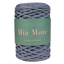 Mia Mote™ ByBag Line Sznurek Poliestrowy płaski bez rdzenia srebrny stalowy 3mm