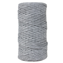 Sznurek bawełniany skręcany do makramy Lavish Striped Flint 3mm