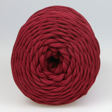 Mia Mote™ ByBag Line Sznurek Poliestrowy matowy płaski bez rdzenia ciemny bordowy wino 3mm