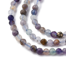 Fluoryt naturalny - kamień klarowności, harmonii i koncentracji - kula fasetowana 3mm