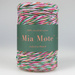 Mia Mote™ Classic Line Sznurek bawełniany skręcany do makramy 3mm stripe