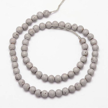 Agat Druzy Silver Grade A Kamień Jubilerski kula 6mm