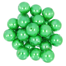 Koraliki Szklane Perła Perełki Kula Kuleczki Kuleczka zielony trawa 14mm