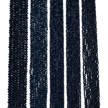 Koraliki Fasetowane Kryształki Szklane Rondelle Morski Granatowy 2.7x1.5mm