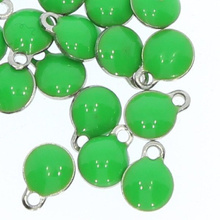 Zawieszka metalowa malowana Kropla 7x4.5mm