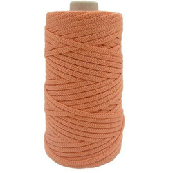 Mia Mote™ ByBag Line Sznurek Poliestrowy matowy płaski bez rdzenia łososiowy 3mm