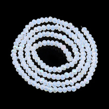 Koraliki Fasetowane Kryształki Szklane Rondelle Opalizujący AB 2.7x1.5mm