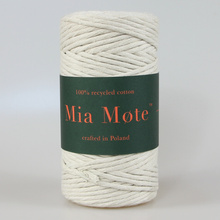 Sznurek bawełniany skręcany do makramy Lavish Kość Słoniowa 3mm