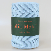 Mia Mote™ Classic Line Sznurek bawełniany skręcany do makramy 2mm atlantis crystal