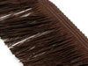 Frędzle cięte Taśma dekoracyjna z frędzlami brązowy 60mm