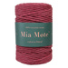 Mia Mote™ Classic Line Sznurek bawełniany skręcany do makramy 5mm ruby
