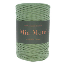 Mia Mote™ Classic Line Sznurek bawełniany skręcany do makramy 2mm green jasper