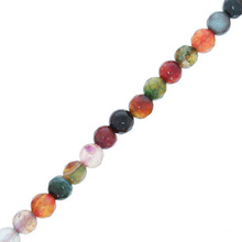 Agat Smoczy Colorful Kamień Jubilerski Fasetowany kula 6mm