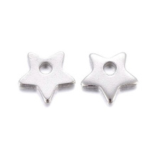 Zawieszka Stal Chirurgiczna Gwiazdka 6mm 5szt